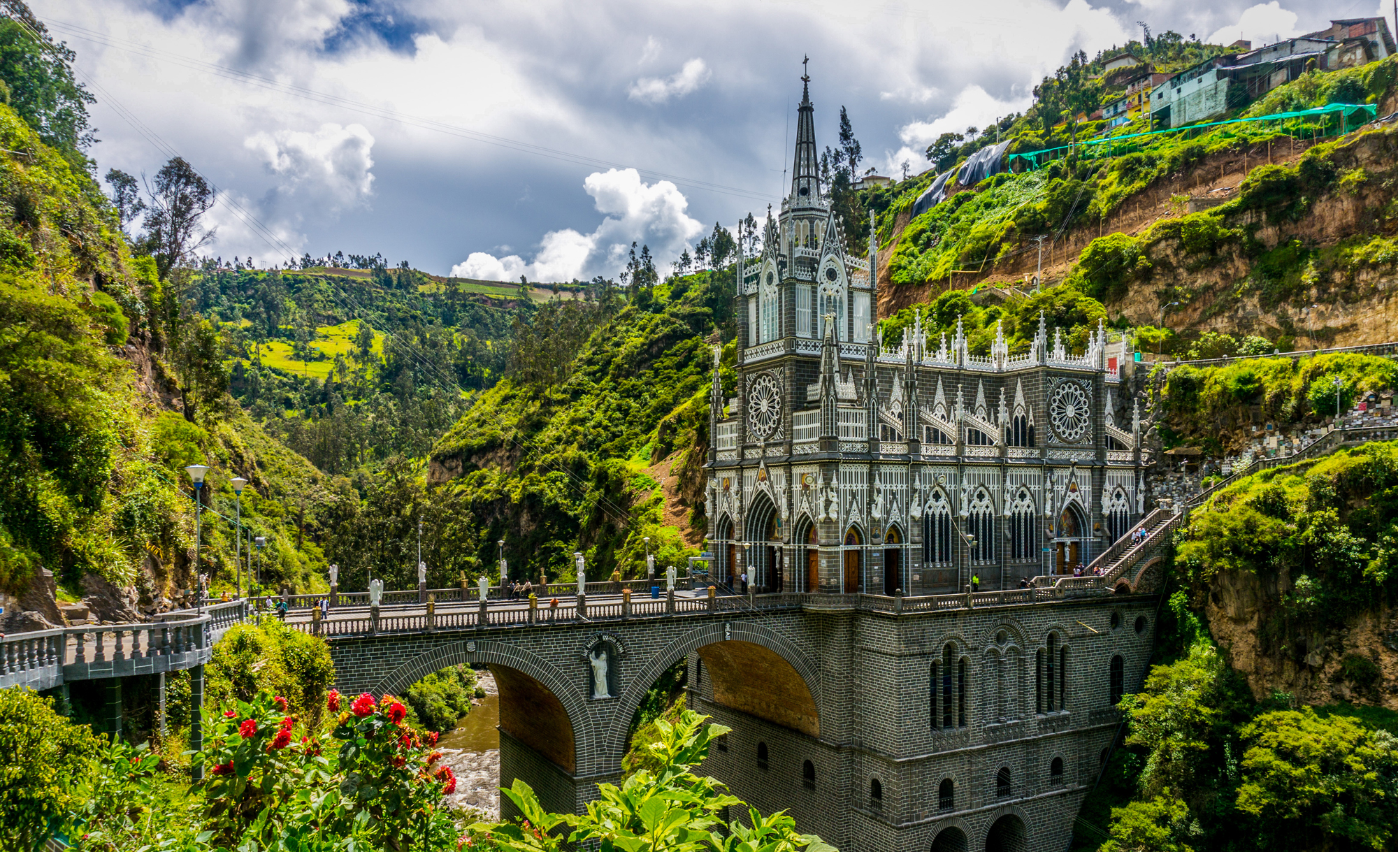 Sanktuarium w Las Lajas w Kolumbii