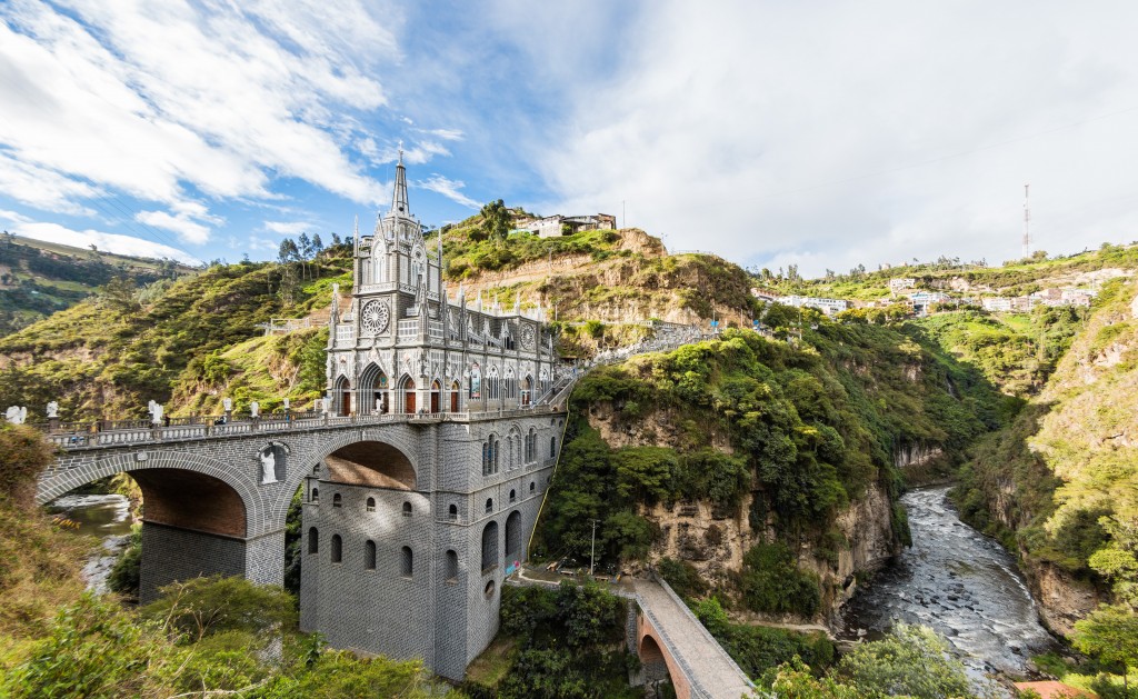 Sanktuarium w Las Lajas w Kolumbii